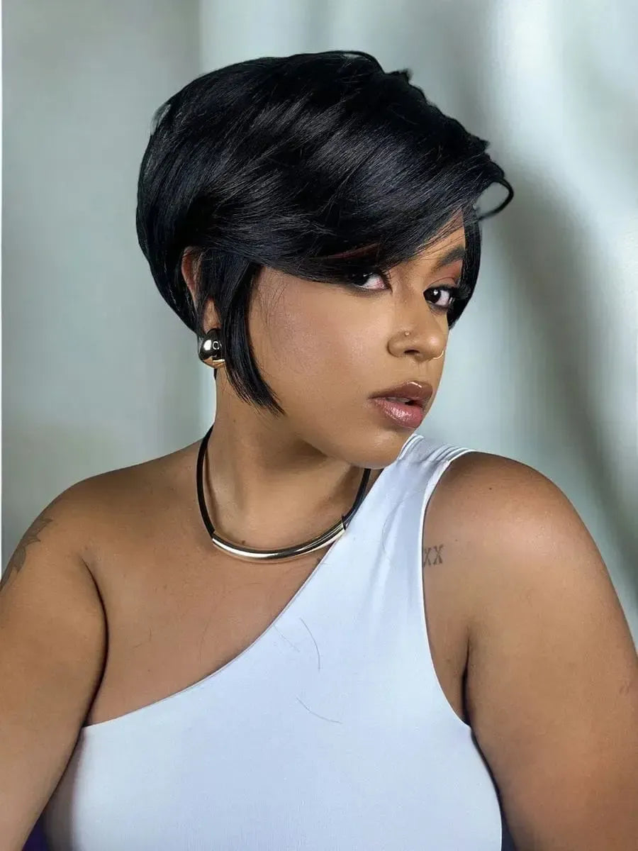 Peruca Wig Erika Preta Curta