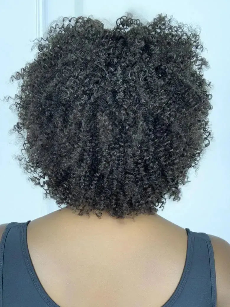 Peruca Wig Humana Niki Castanho Cacheada
