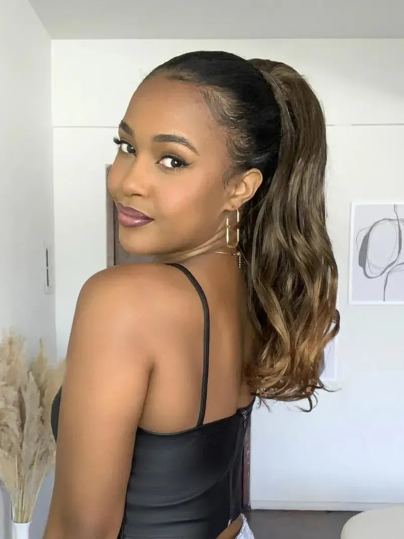 Rabo de Cavalo Podo Wave 40cm - Castanho 1b/30