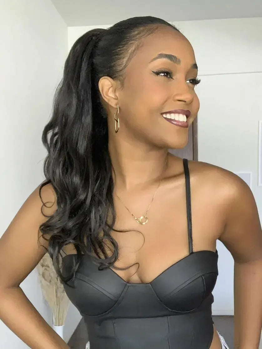 Rabo de Cavalo Podo Wave 40cm - Castanho Escuro