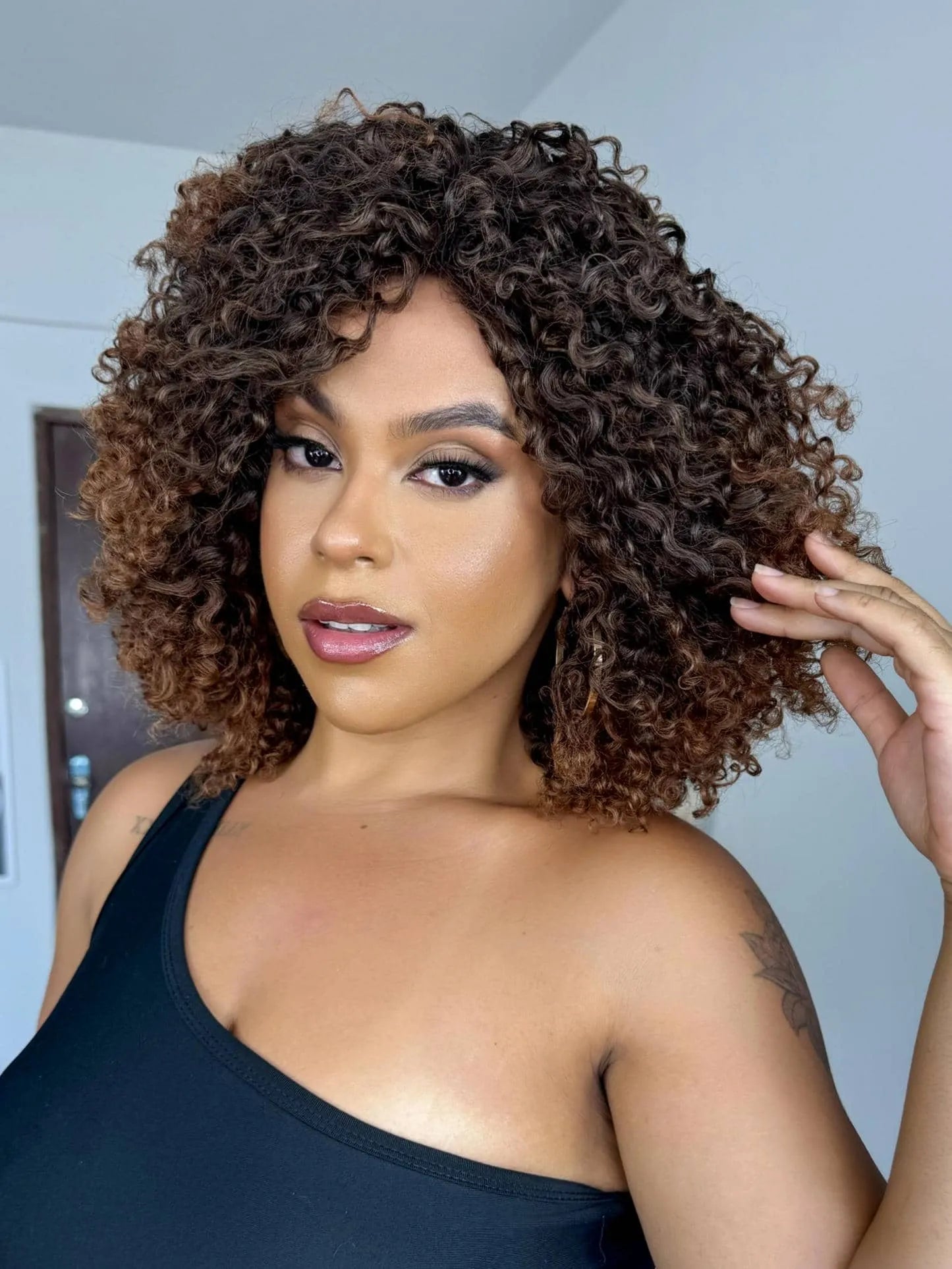 Wig Isaura Castanho T2/30 Cacheado