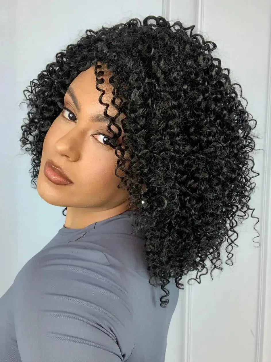 Wig Nimiane Castanho Escuro Cacheada