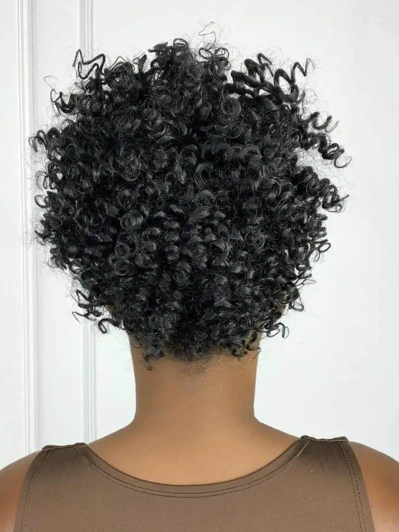 Afro Puff Preto Cacheado 1B