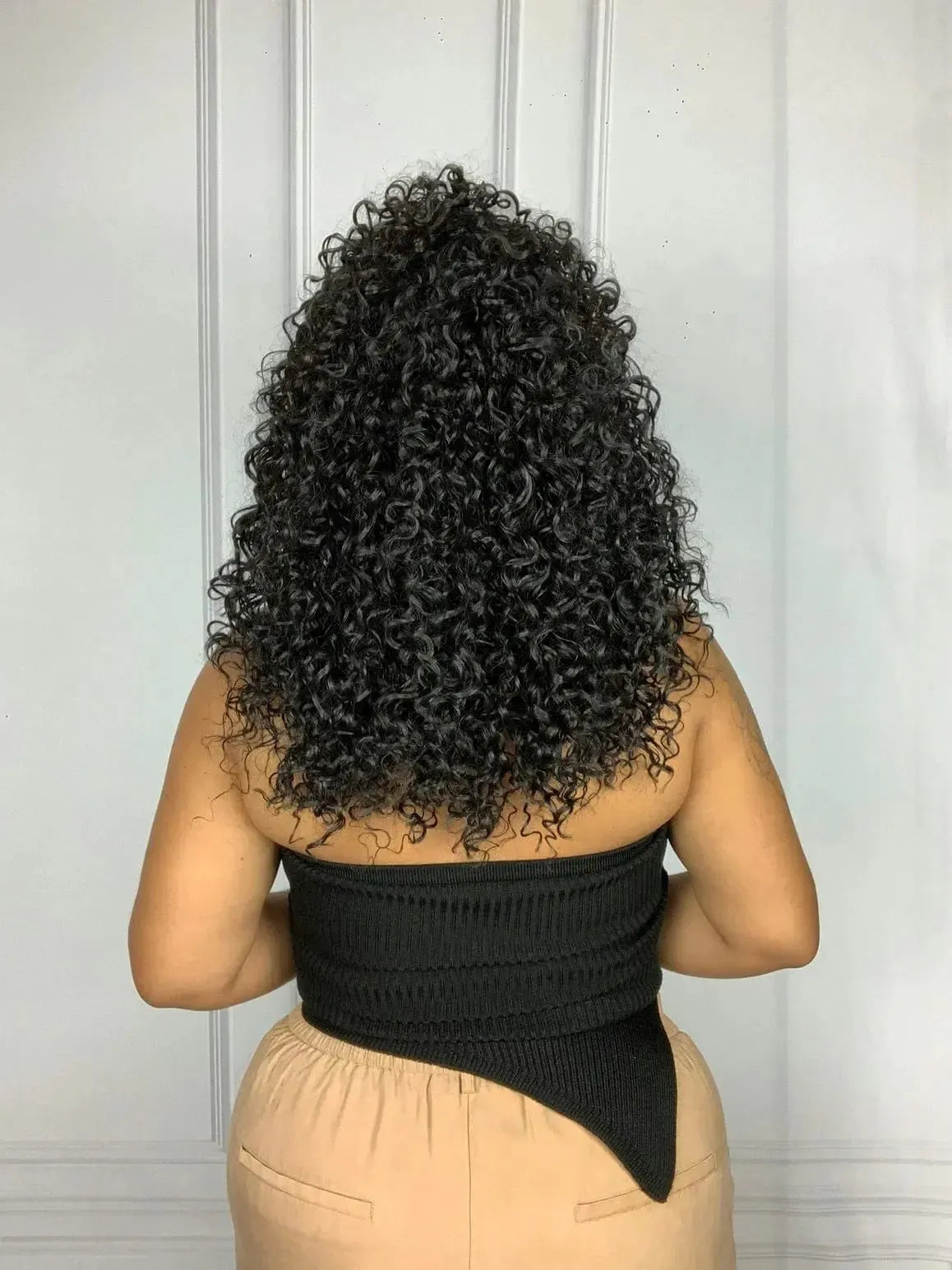 Half Wig Ketlyn Castanho Escuro Cacheada