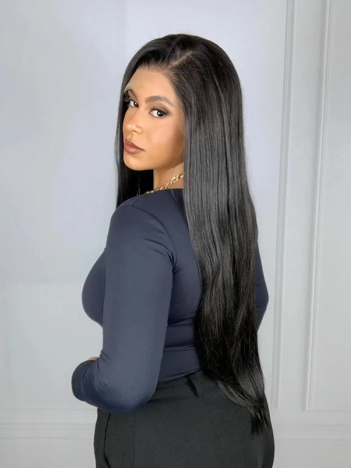 Lace Front 360º HD Ivy Repartição Livre 13x4 - Castanho Escuro