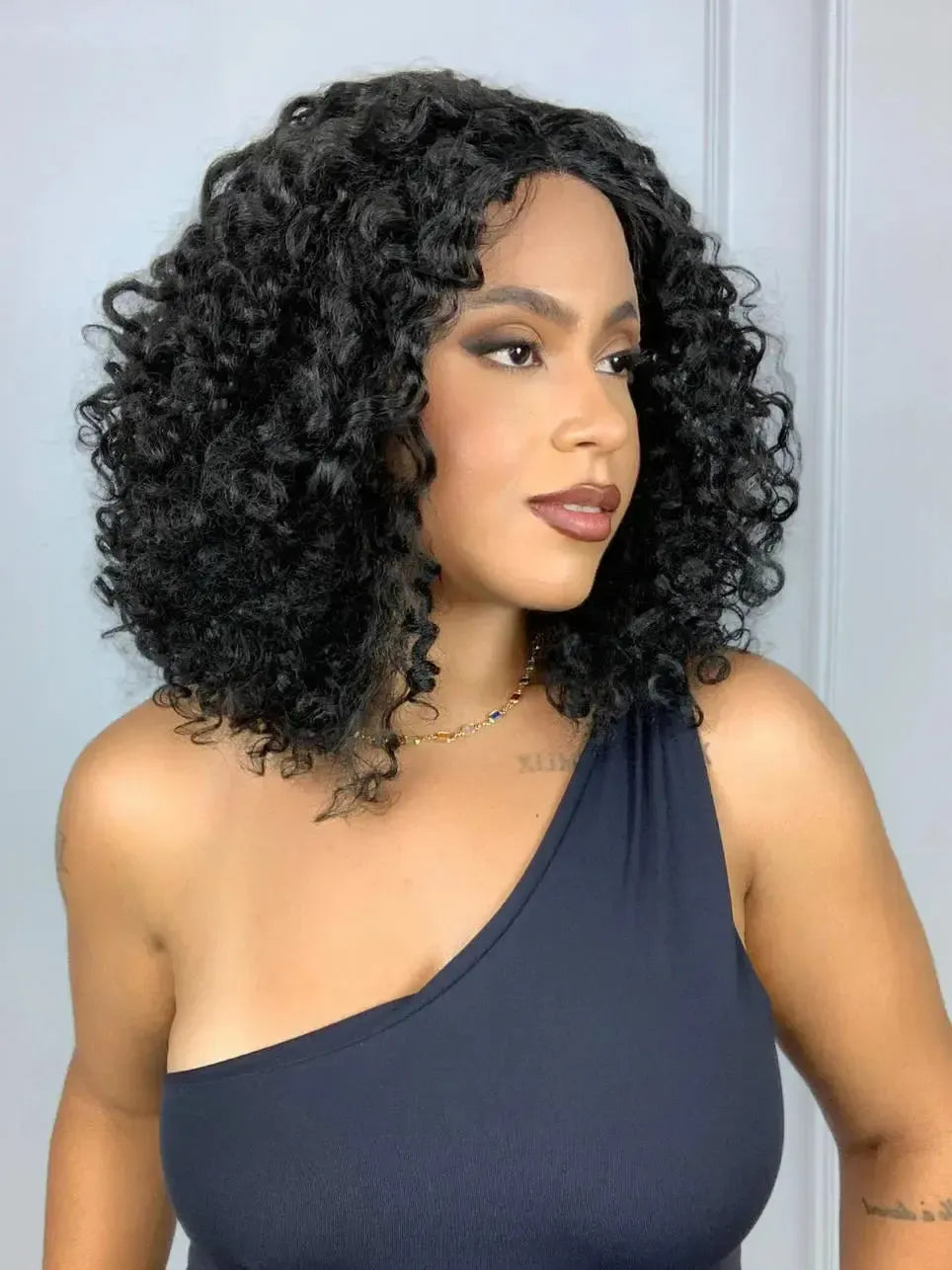 Lace Front Bio Fibra Donna Preto