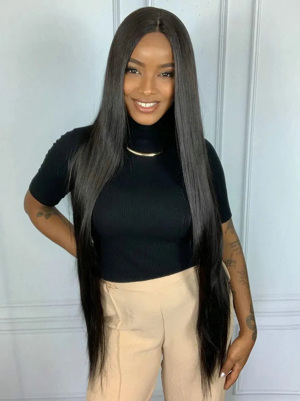 Lace Front Britany Castanha Super Longa Premium 105cm