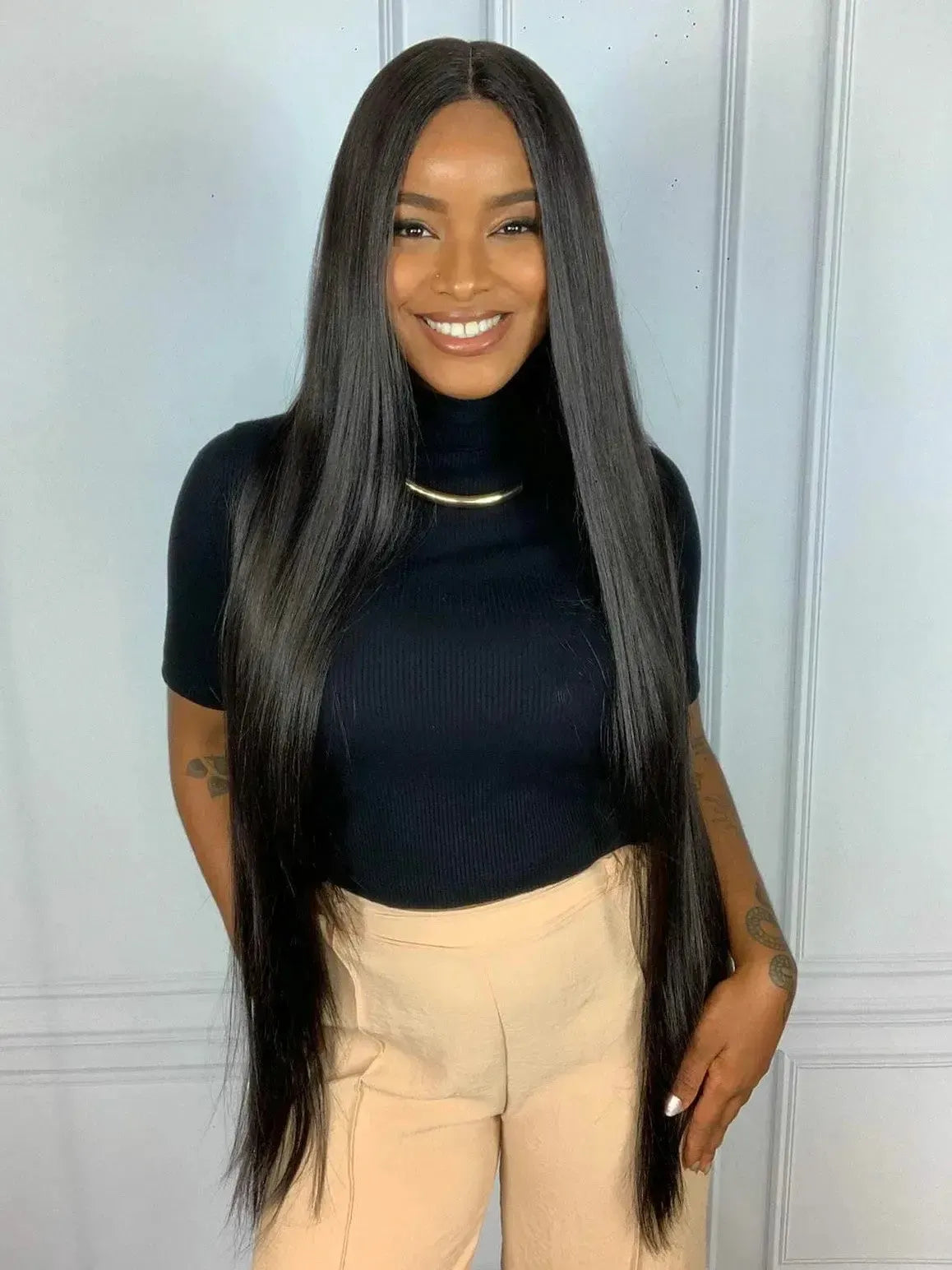 Lace Front Britany Castanha Super Longa Premium 105cm