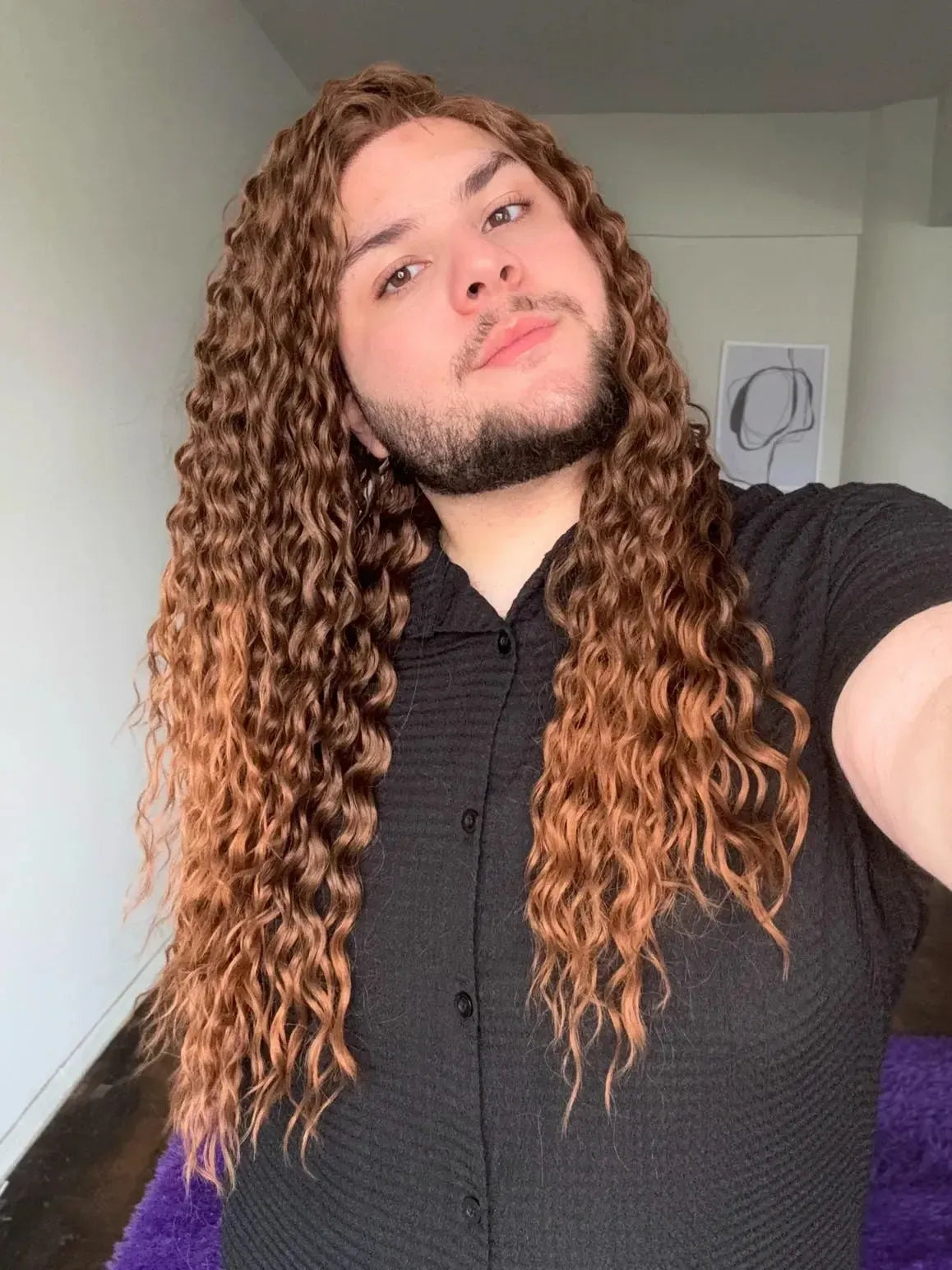 Lace Front Cacheada Peça Única 008