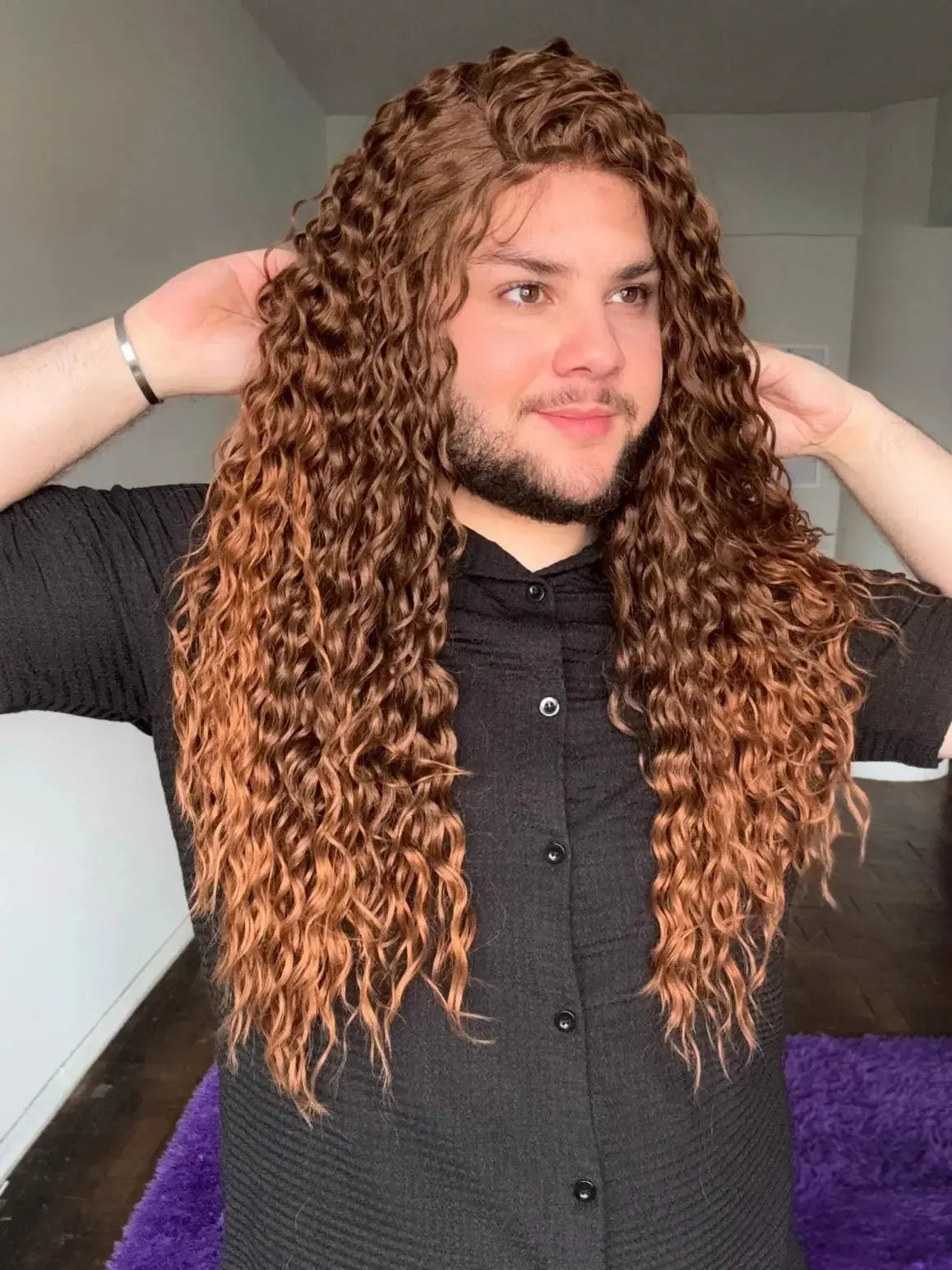 Lace Front Cacheada Peça Única 008