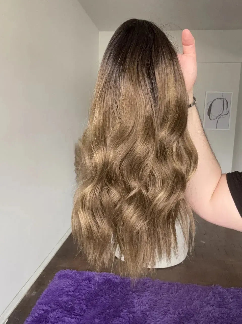 Lace Front Castanha Fibra Premium Peça Única 015