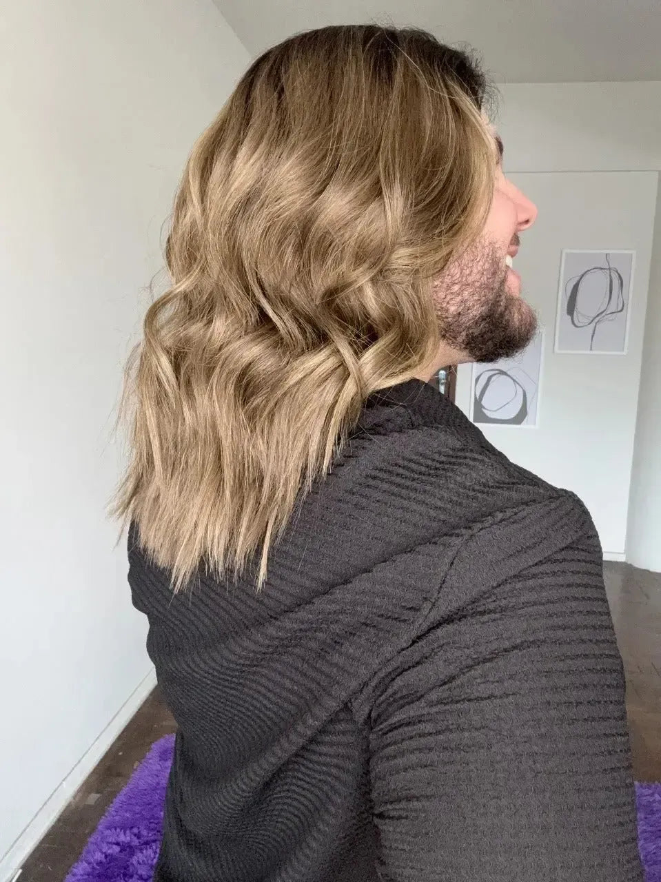 Lace Front Castanha Fibra Premium Peça Única 015