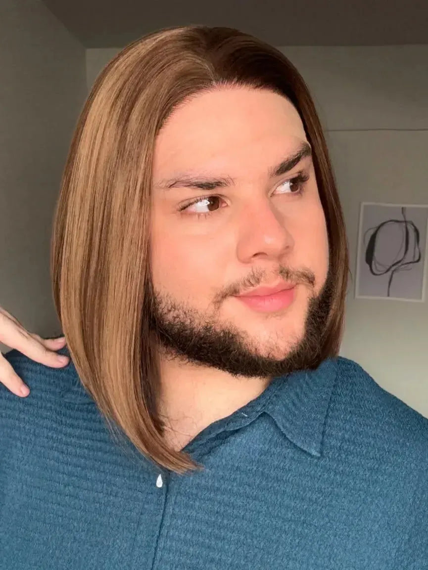 Lace Front Castanha Repartição Livre 13x3 Peça Única 064