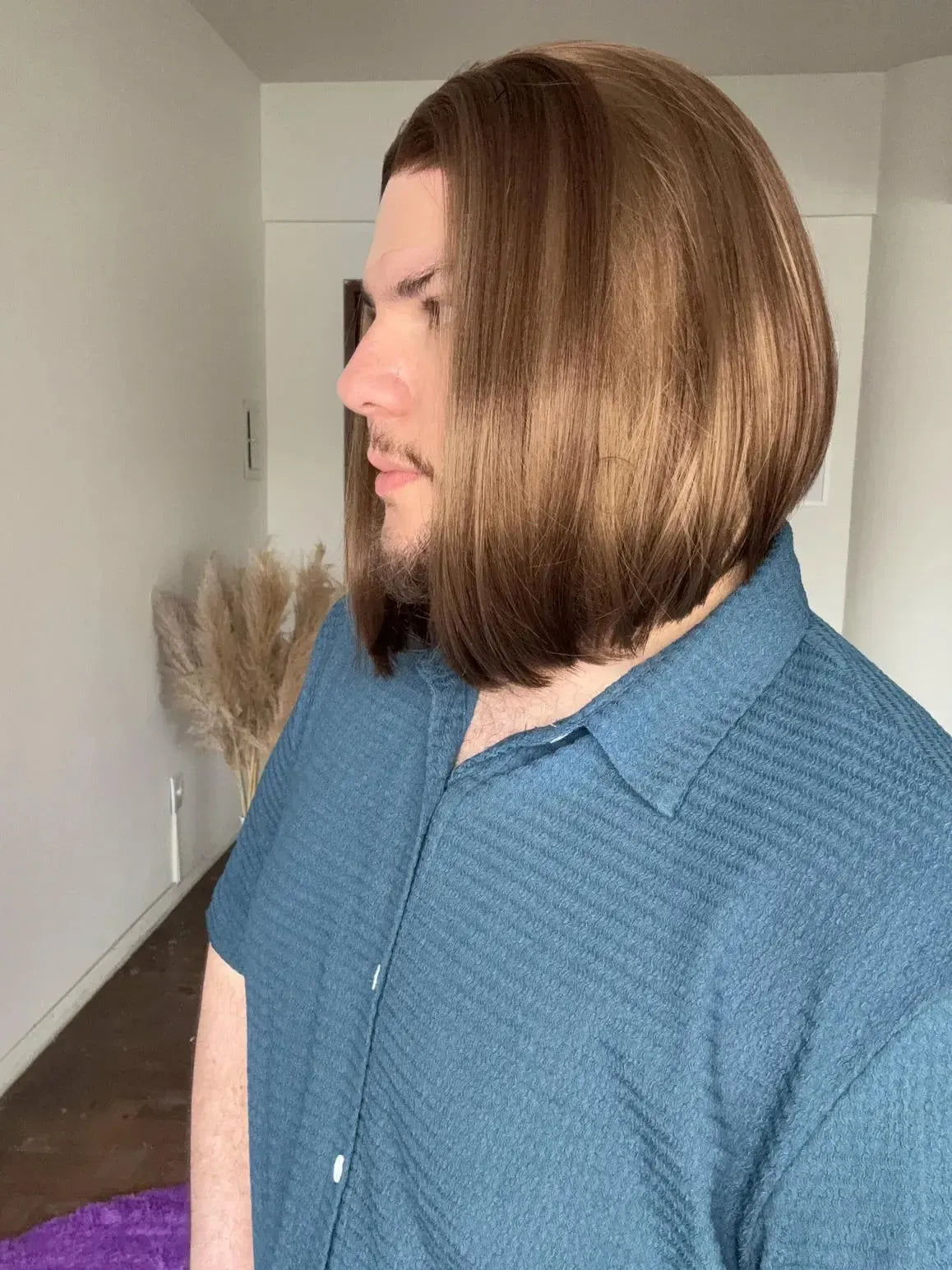 Lace Front Castanha Repartição Livre 13x3 Peça Única 064