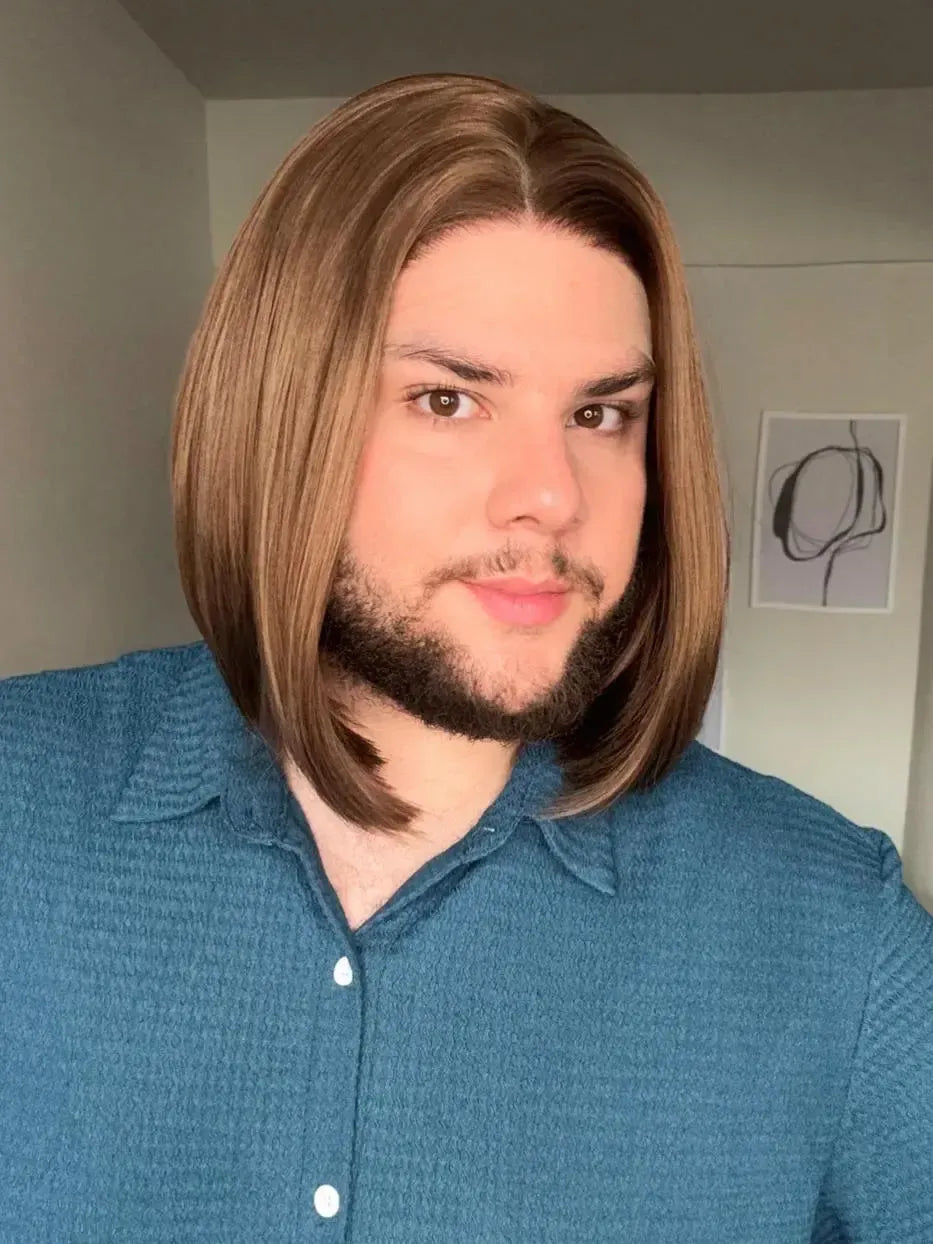 Lace Front Castanha Repartição Livre 13x3 Peça Única 064