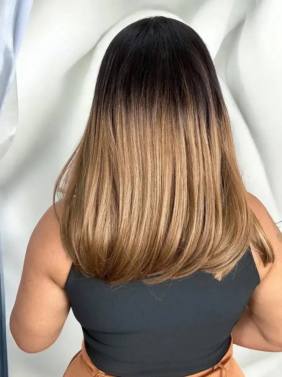 Lace Front Dominick Loira Luzes Lisa 26J Longbob 50cm