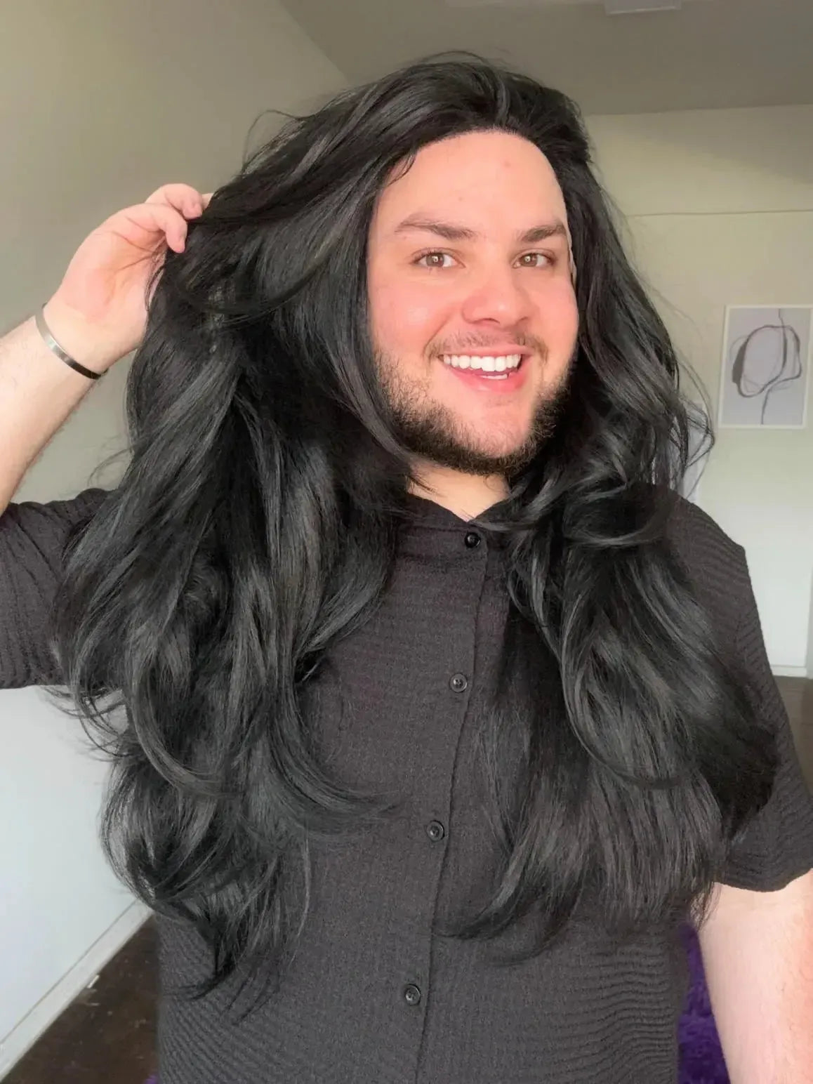 Lace Front Fibra Premium Peça Única 009