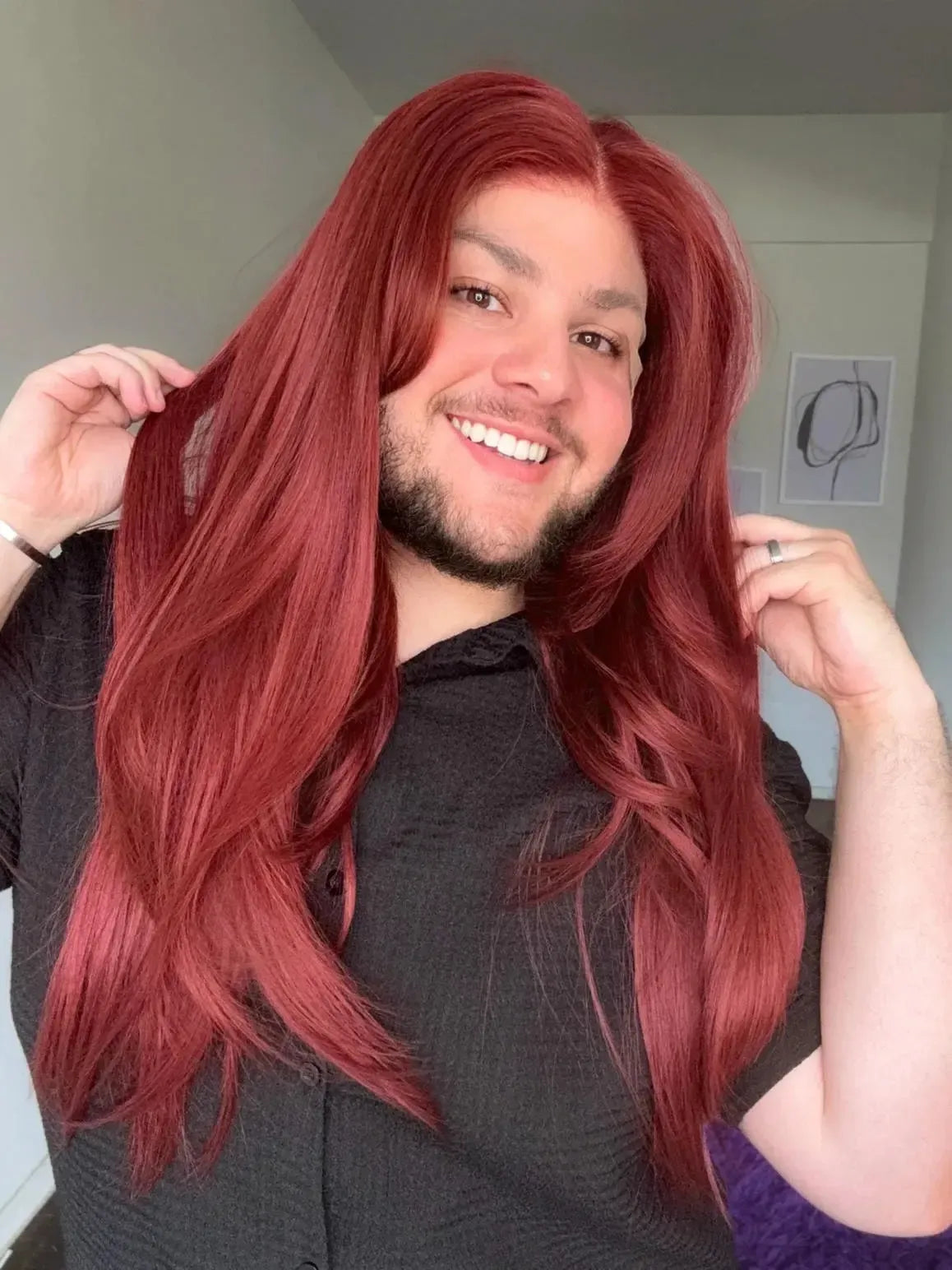 Lace Front Fibra Premium Peça Única 018