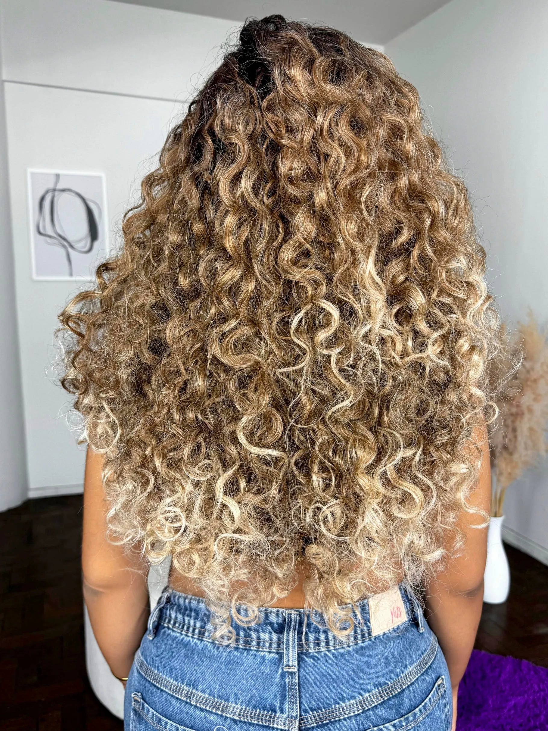 Lace Front Francine Loira Cacheada - Repartição Livre 13x4