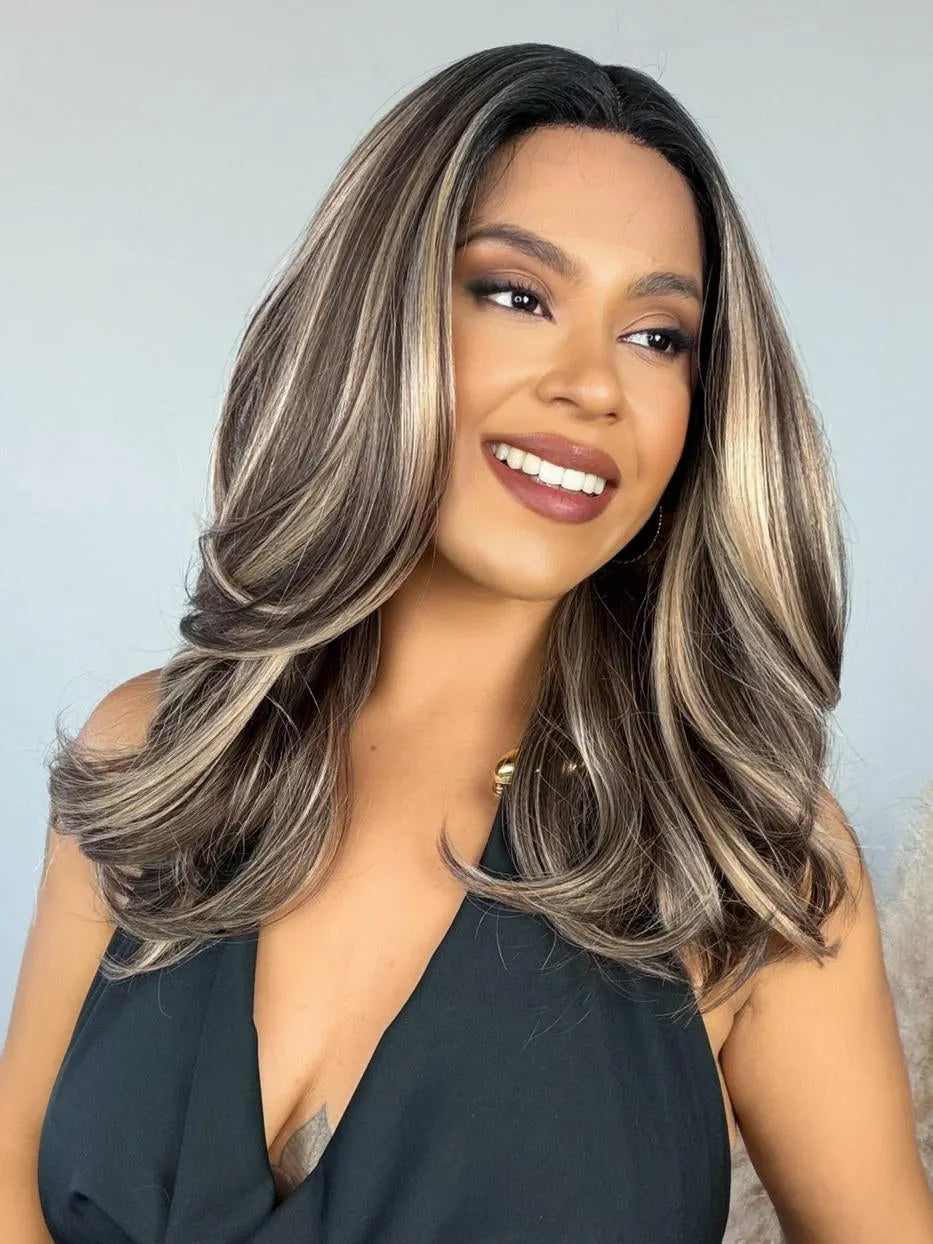 Lace Front Giba Loira 26R Ondulada