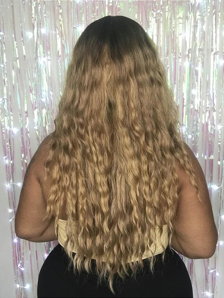 Lace Front GoGo Ultra HD GL202 Castanha com Raiz Escura 70cm