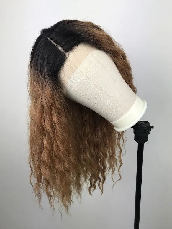 Lace Front GoGo Ultra HD GL202 Castanha com Raiz Escura 70cm