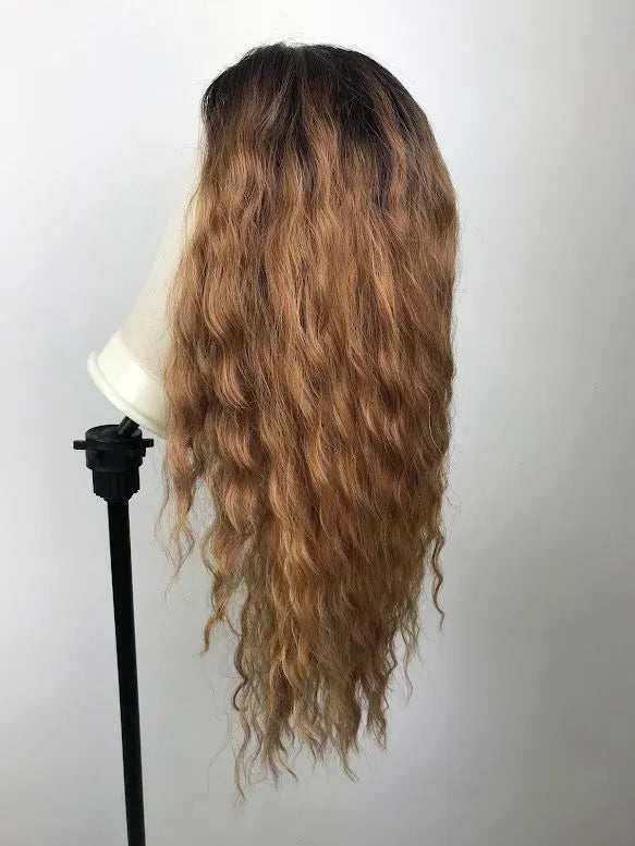 Lace Front GoGo Ultra HD GL202 Castanha com Raiz Escura 70cm
