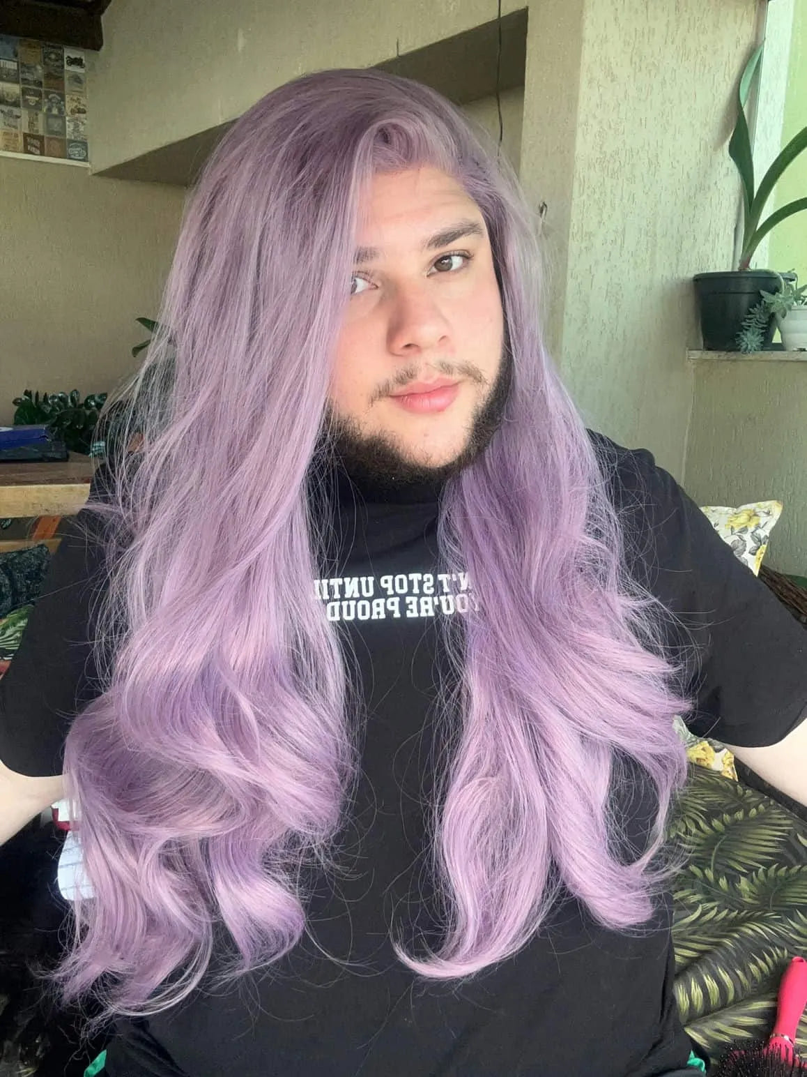 Lace Front Gwen Roxa Ondulada - Repartição Livre 13x3