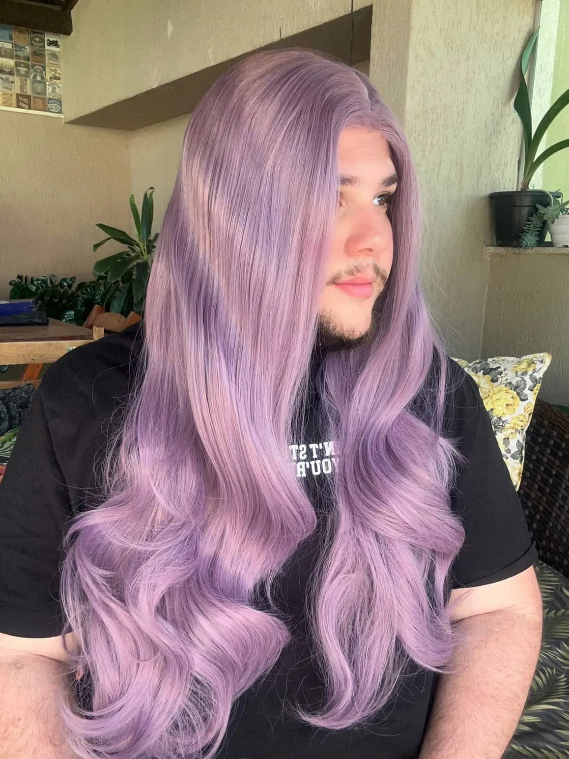 Lace Front Gwen Roxa Ondulada - Repartição Livre 13x3