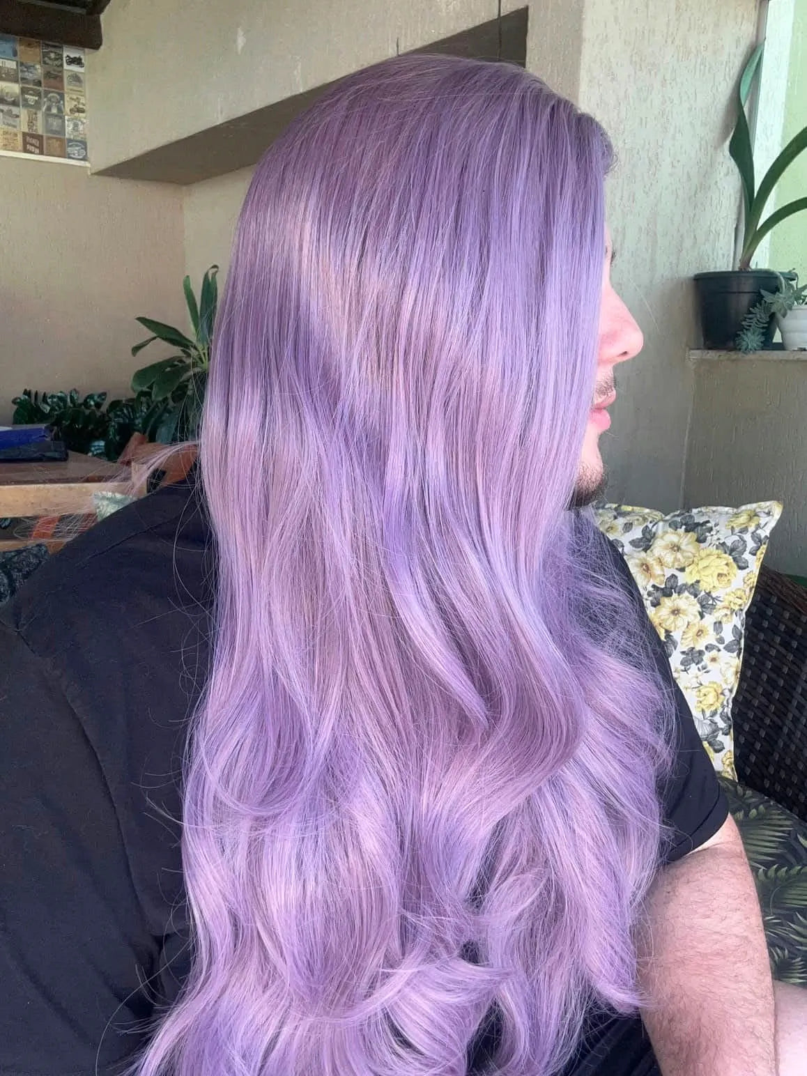 Lace Front Gwen Roxa Ondulada - Repartição Livre 13x3