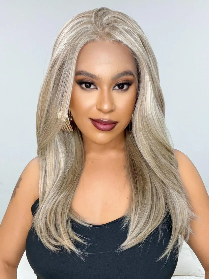 Lace Front HD Angelina Loira Frost - Repartição Livre 13x4