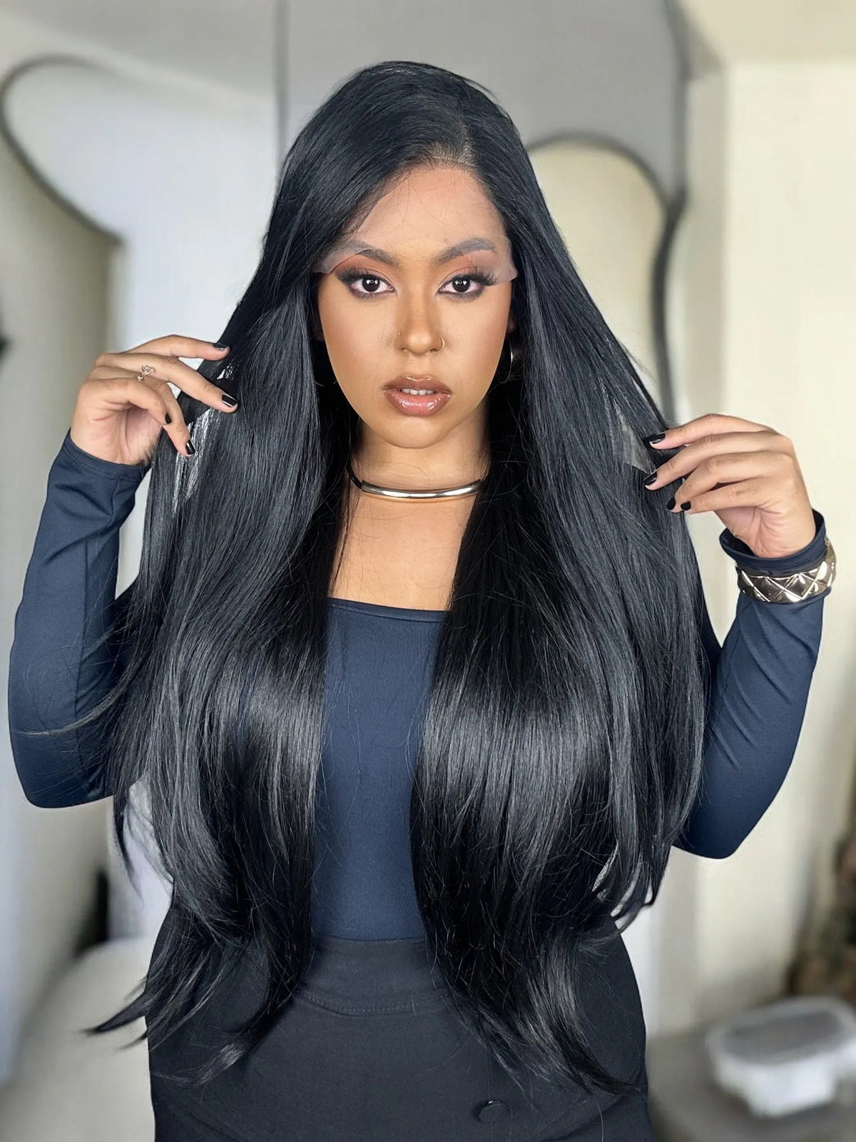 Lace Front HD Beyonce Castanho Escuro - Repartição Livre 13x4