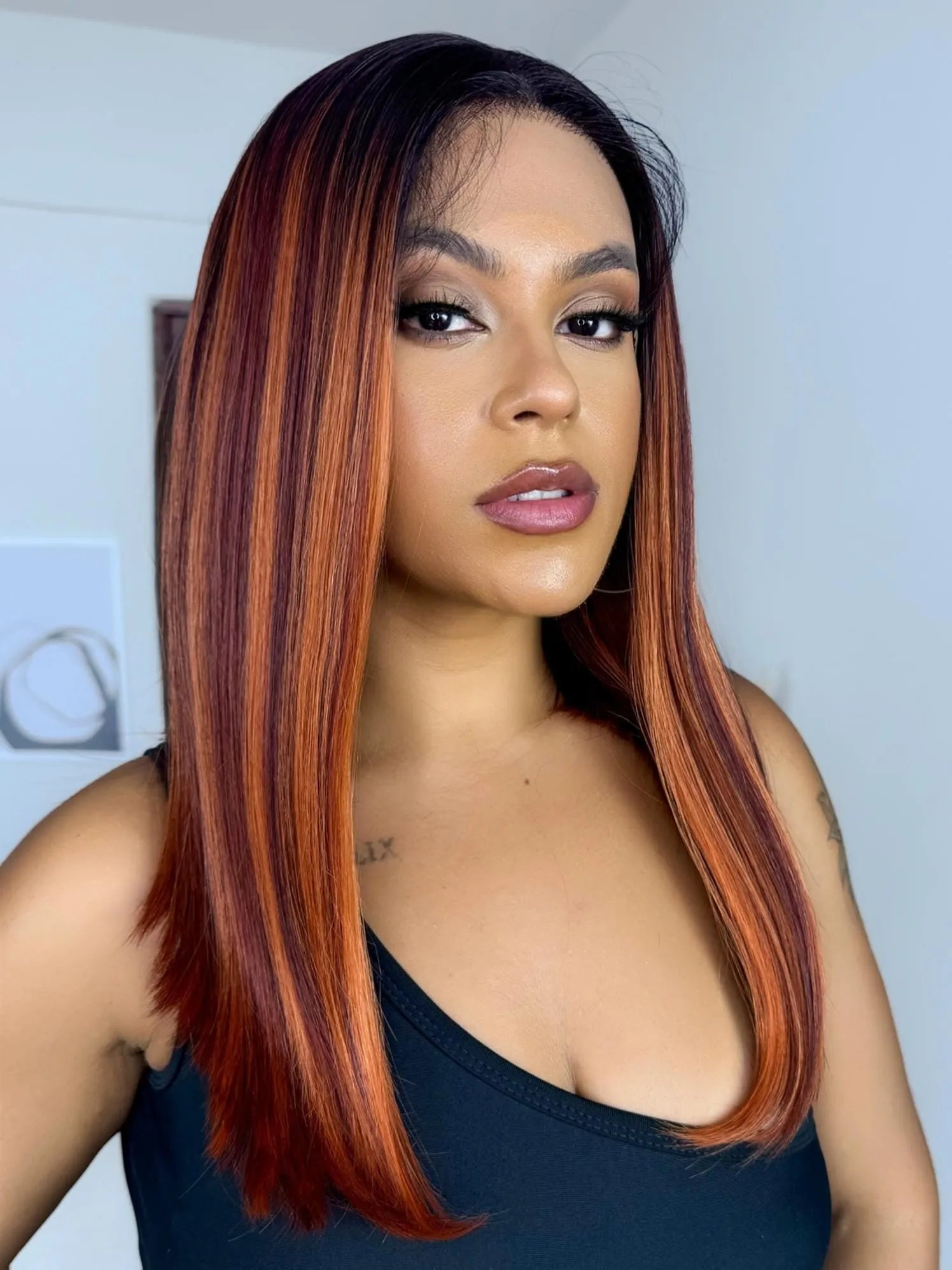 Lace Front HD Briana Ruiva 99COP Lisa - Repartição Livre 13x7