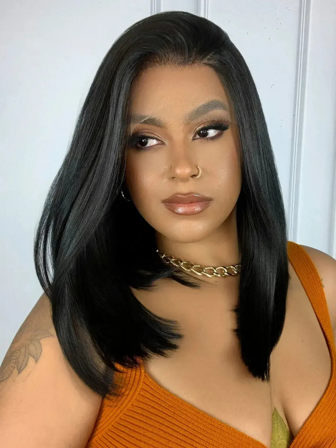 Lace Front HD Cassandra Preta - Repartição Livre 13x4