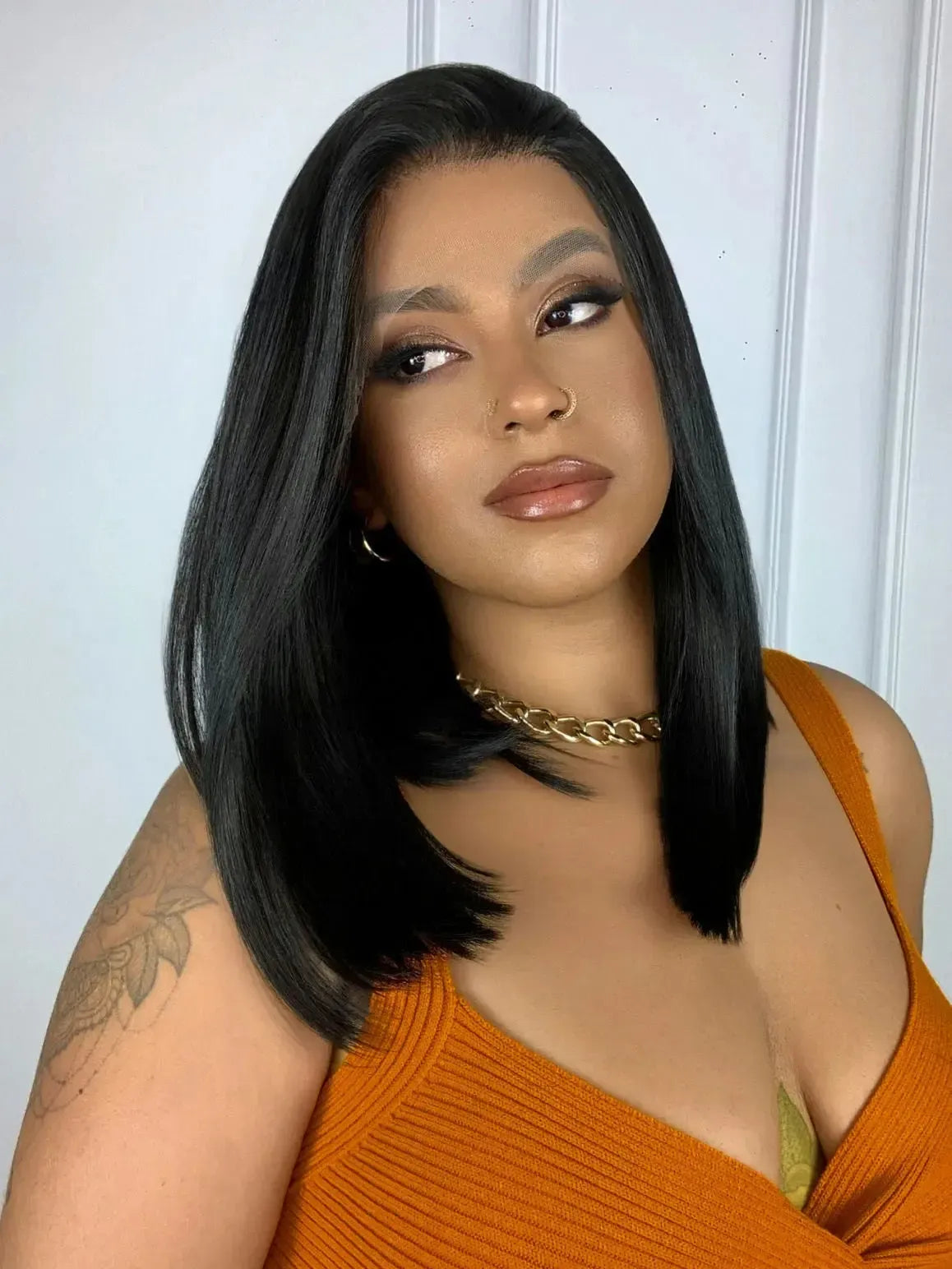 Lace Front HD Cassandra Preta - Repartição Livre 13x4