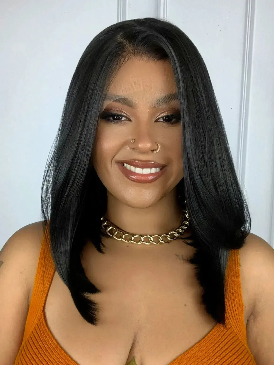 Lace Front HD Cassandra Preta - Repartição Livre 13x4