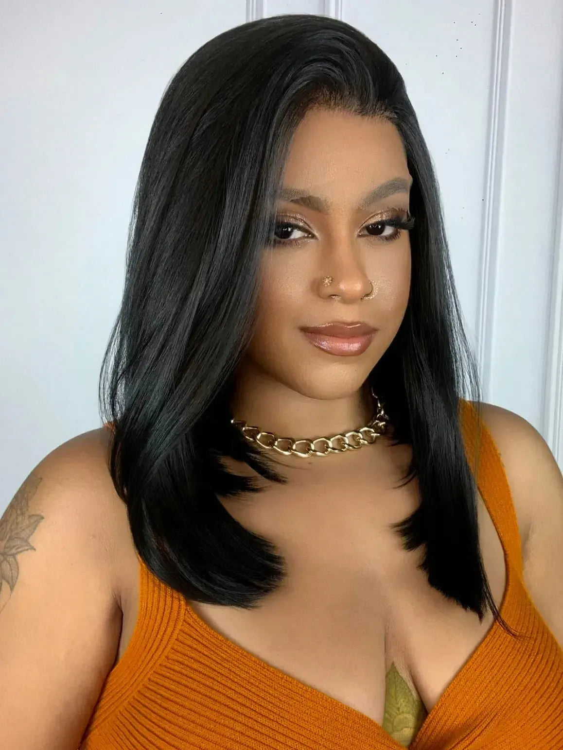 Lace Front HD Cassandra Preta - Repartição Livre 13x4