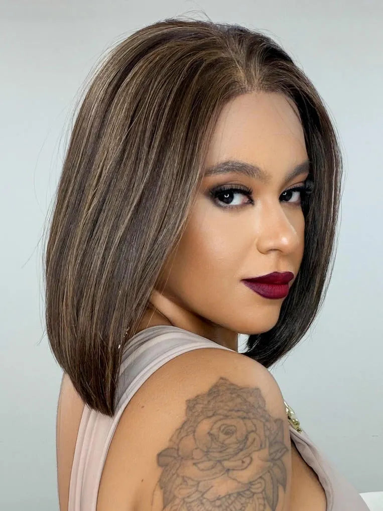 Lace Front HD Manuela Castanho Luzes 25cm - Repartição Livre 13x4