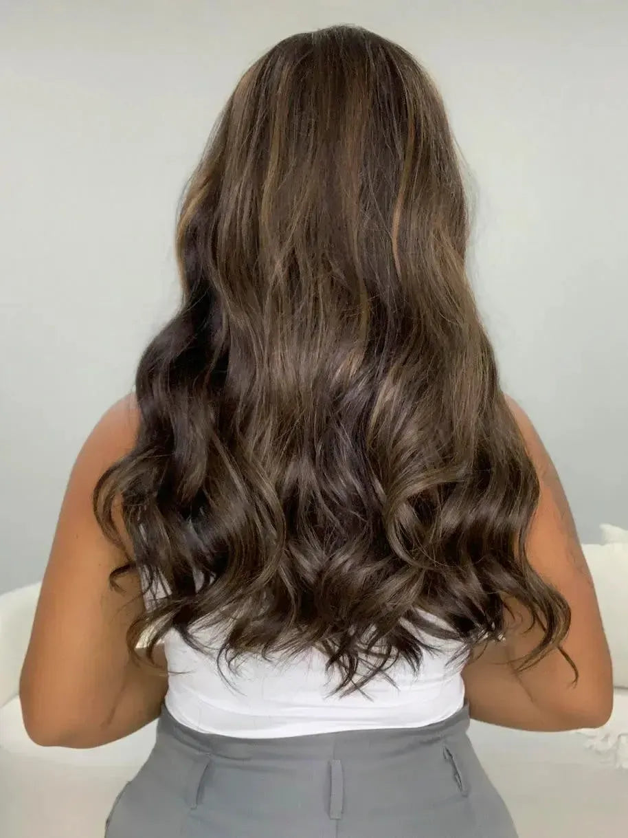 Lace Front Harriet Castanho com Luzes - Repartição Livre 13x4