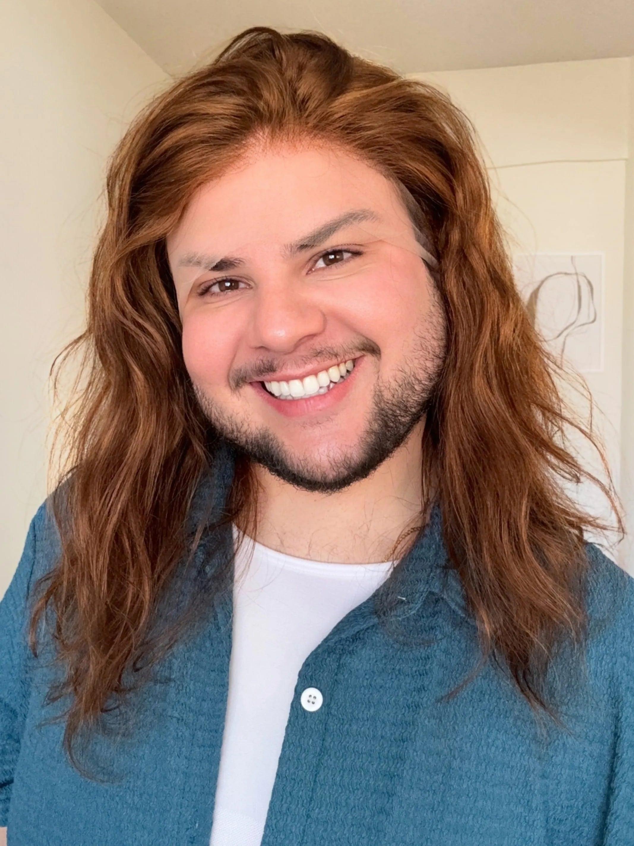 Lace Front Humana 360º HD Eliana Castanho 45cm - Repartição Livre 13x4