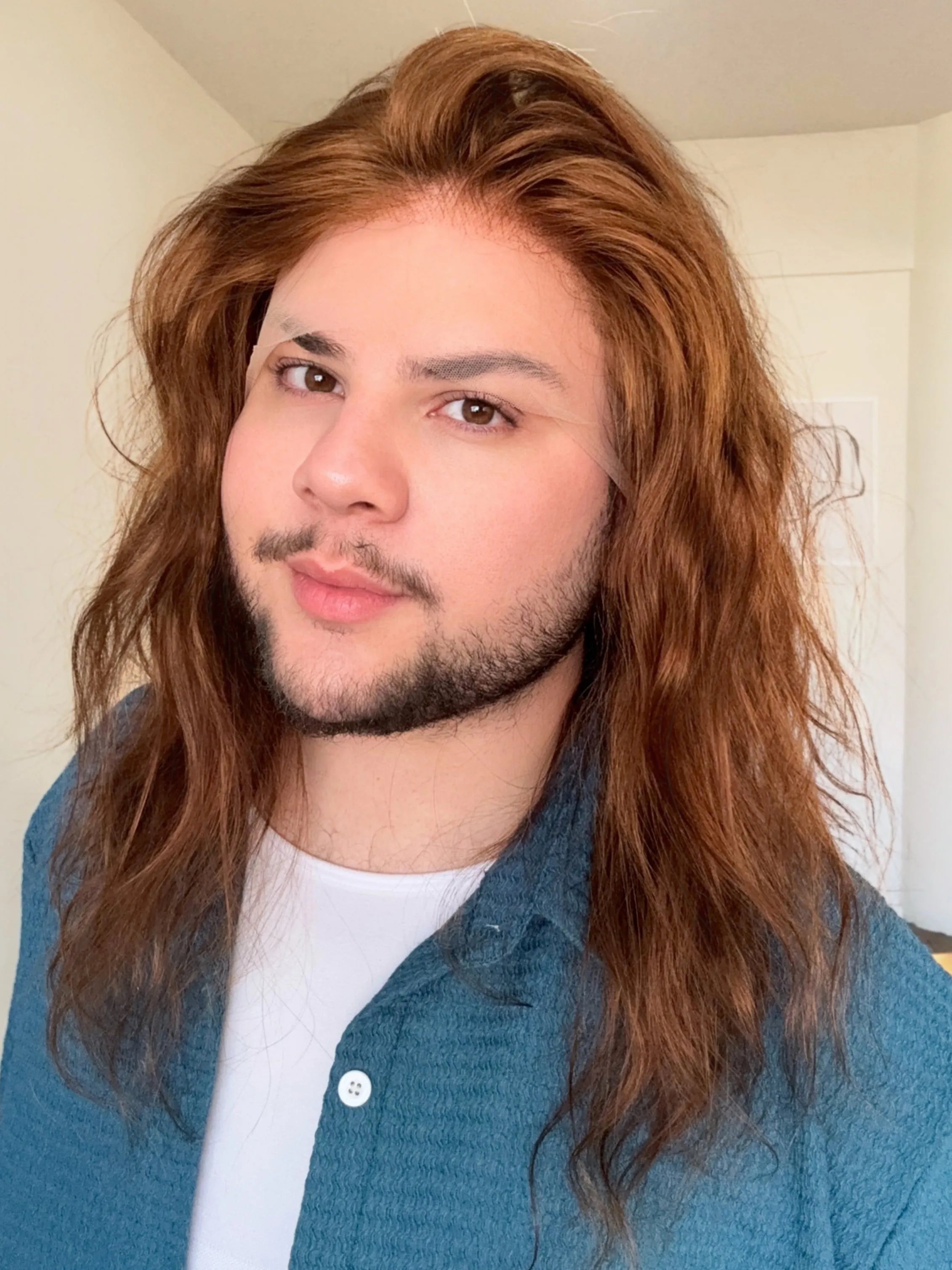 Lace Front Humana 360º HD Eliana Castanho 45cm - Repartição Livre 13x4
