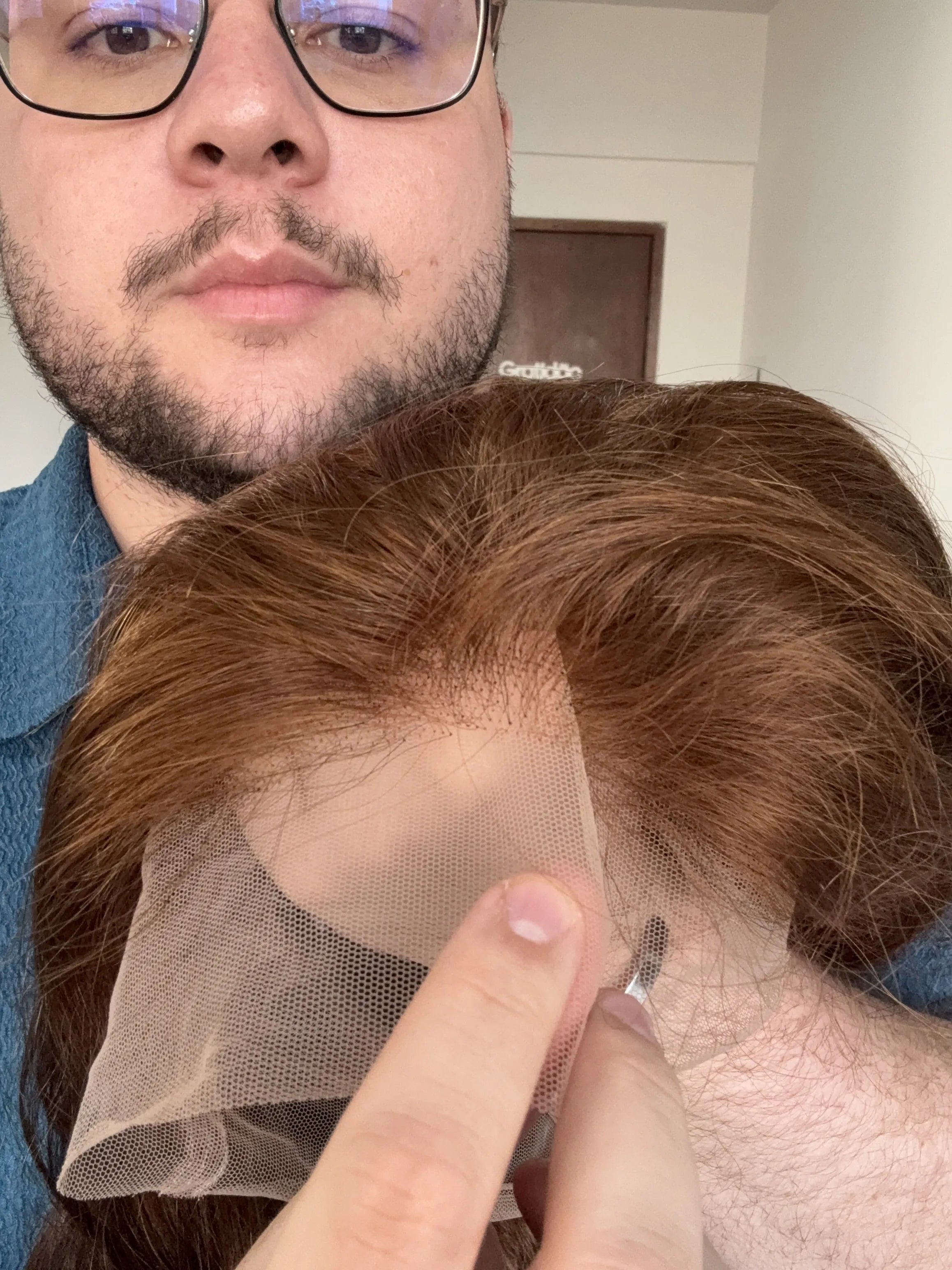 Lace Front Humana 360º HD Eliana Castanho 45cm - Repartição Livre 13x4