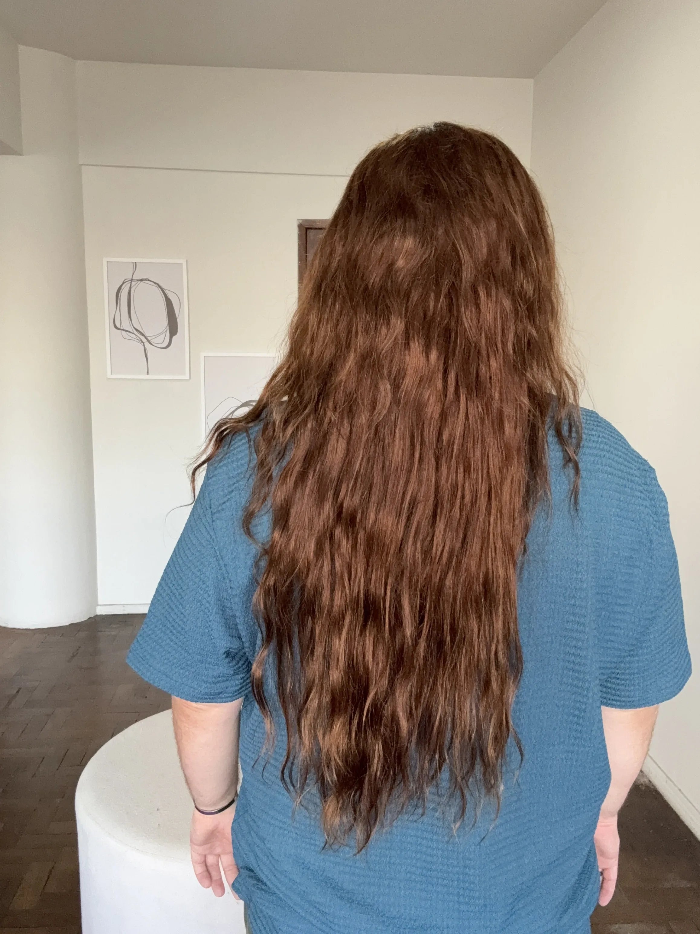 Lace Front Humana 360º HD Eliana Castanho 75cm - Repartição Livre 13x4