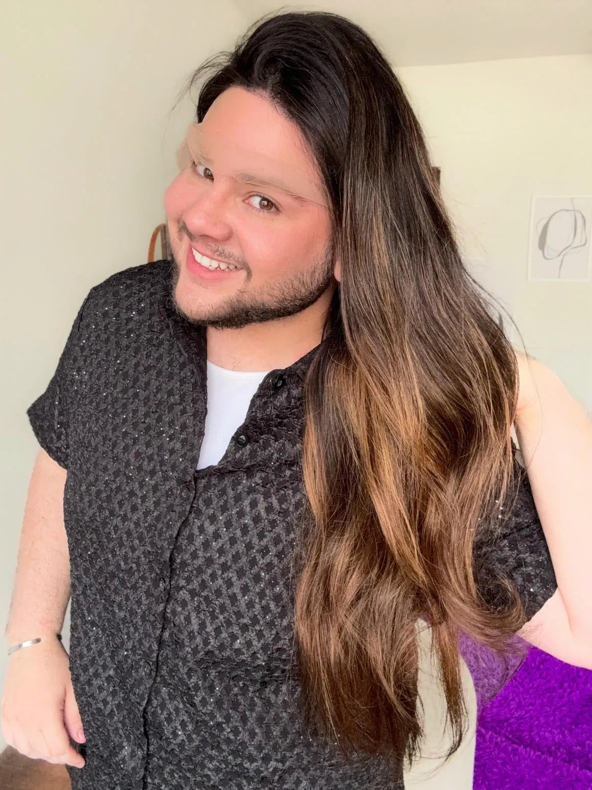 Lace Front Humana HD Camila 007 Luzes 75cm - Repartição Livre 13x6