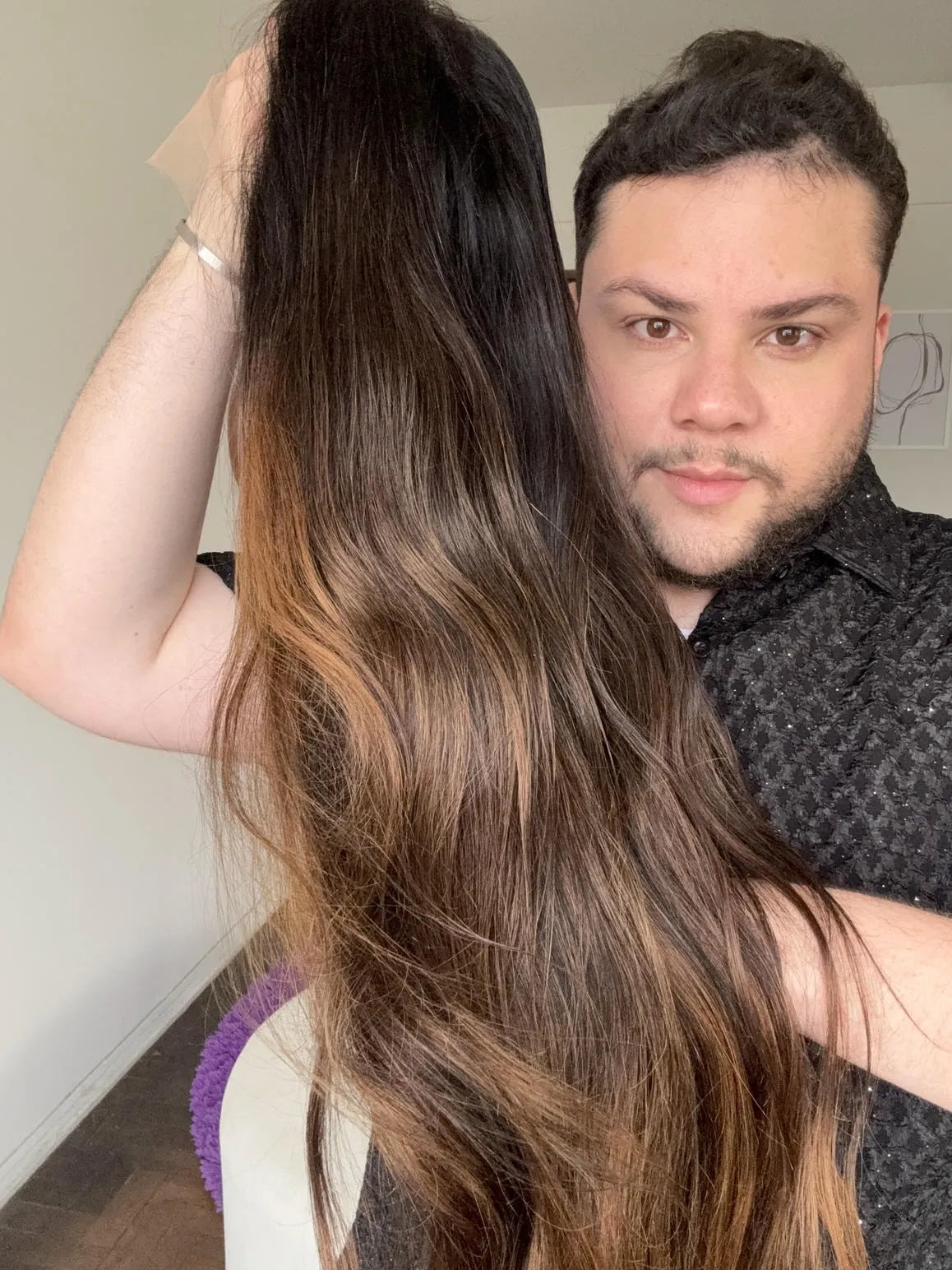 Lace Front Humana HD Camila 007 Luzes 75cm - Repartição Livre 13x6
