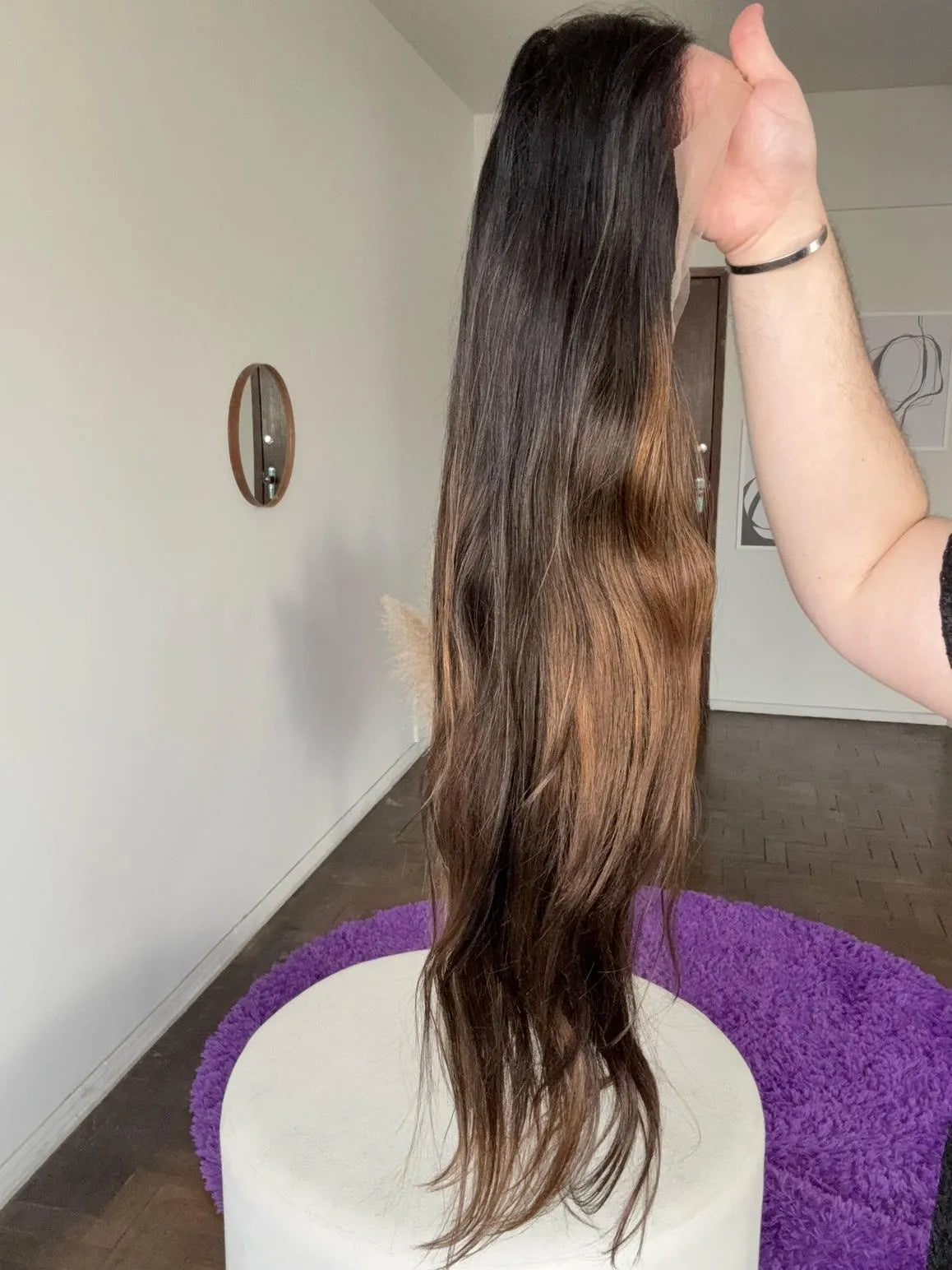 Lace Front Humana HD Camila 007 Luzes 75cm - Repartição Livre 13x6