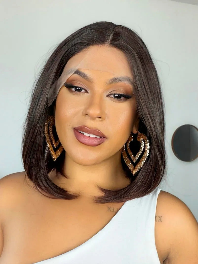 Lace Front Ingrid Longbob Castanho 1B/33