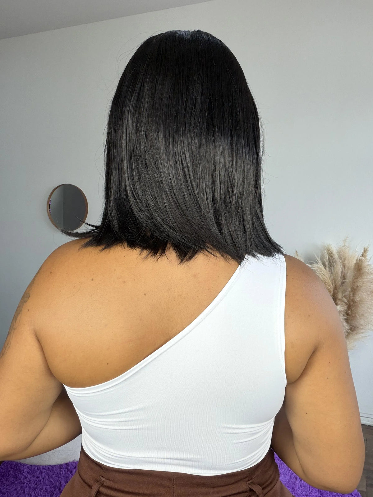 Lace Front Ingrid Longbob Castanho Escuro (Premium)