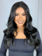 Lace Front Lamy Preta Ondulada