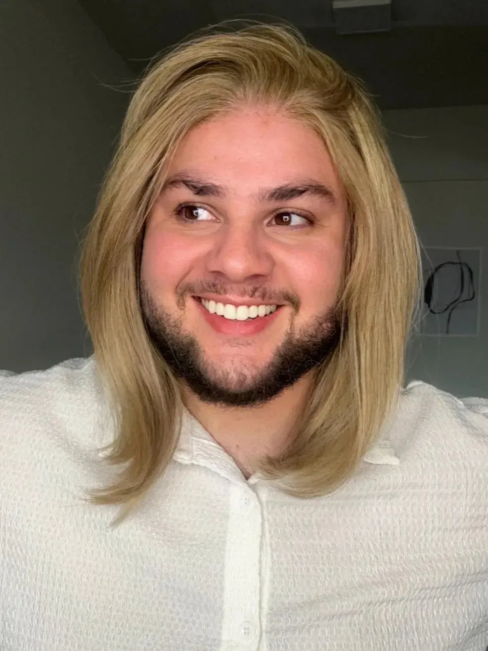 Lace Front Loira Repartição Livre 13x3 Peça Única 049